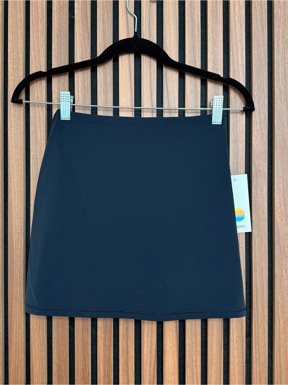 NWT Vuori Black Women's A-Line Skirt with short